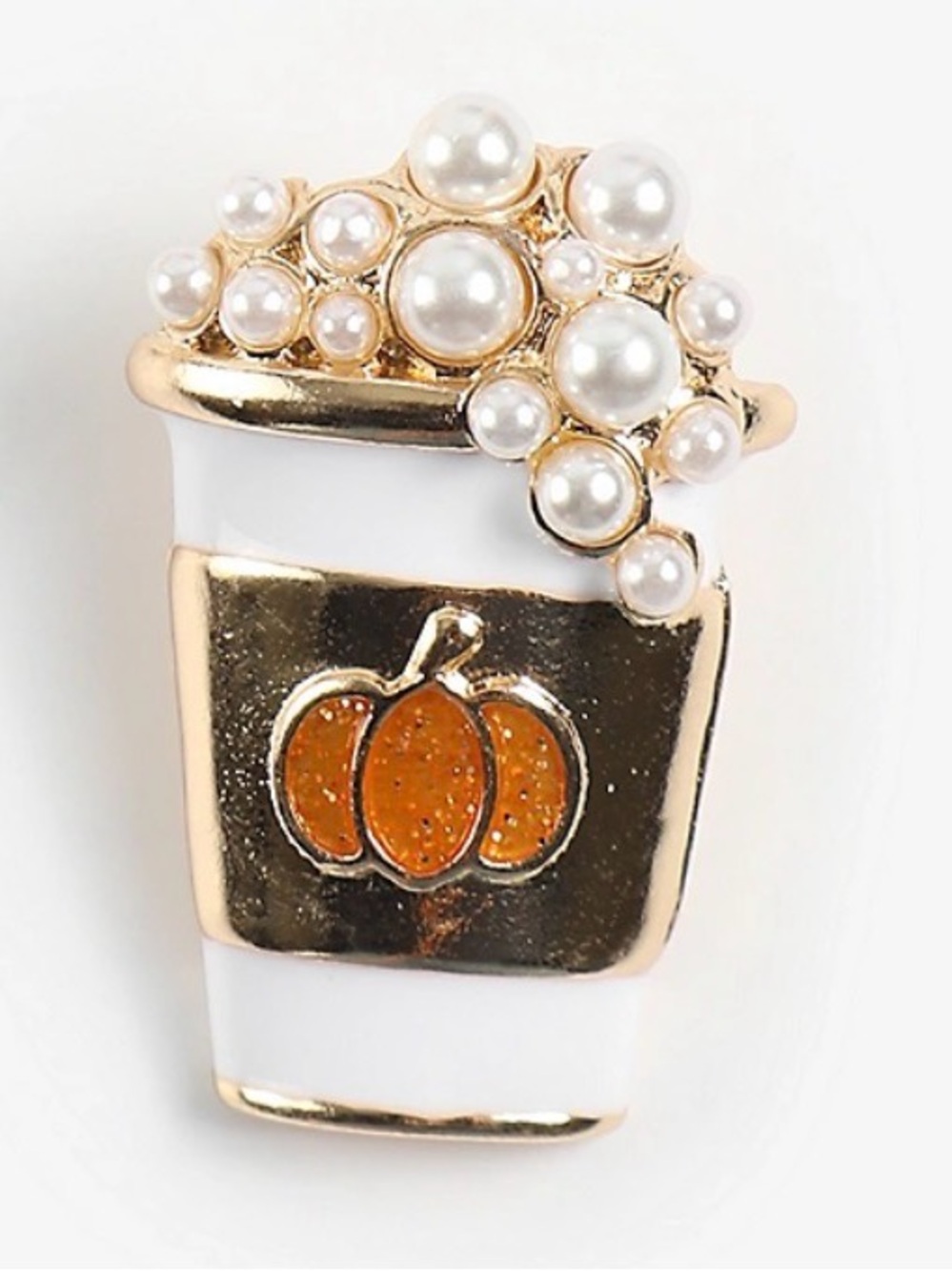 NEW Pumpkin Spice Latte Earrings - Picture 2 of 4